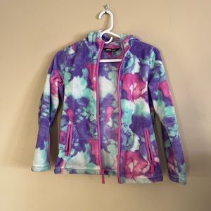 Girls lands end fleece jacket. Good condition.